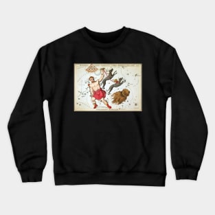 Constellations of Bootes, Canes Venatici, Coma Berenices and Quadrans Muralis from Urania's Mirror Crewneck Sweatshirt